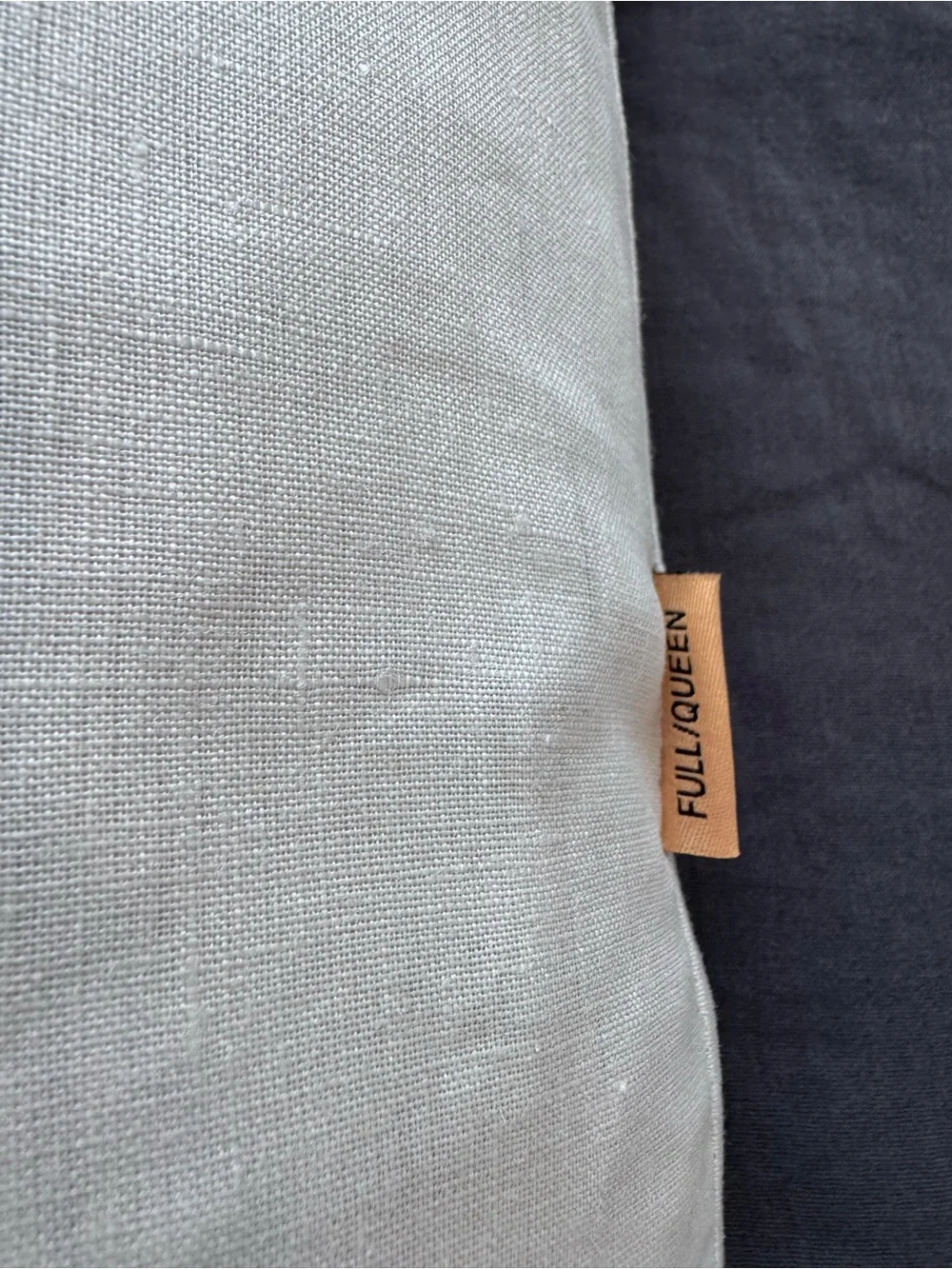 Quince European Linen Duvet Cover Full Queen Sand NWOT Cover Only No Shams